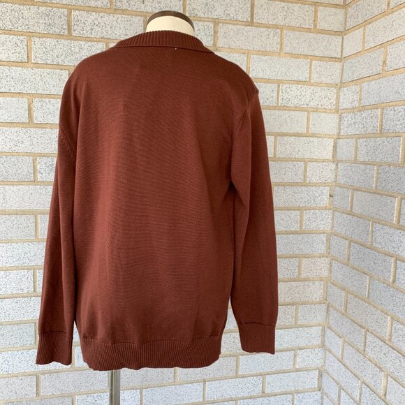 AIYINO FASHION BROWN BUTTON DOWN CARDIGAN SWEATER FRONT POCKETS SIZE S  NEW - Picture 5 of 8